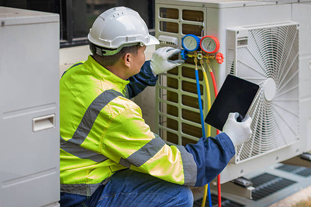 Professional Hvac technician working in Onward, IN